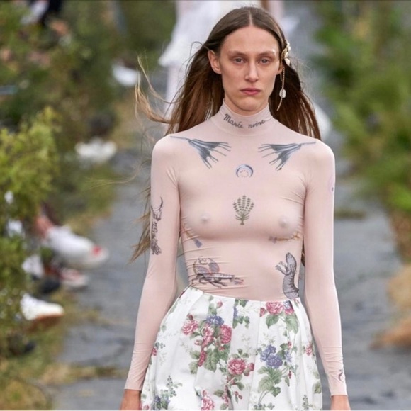 NWOT Marine Serre Tattoo Top in size M - Picture 2 of 6